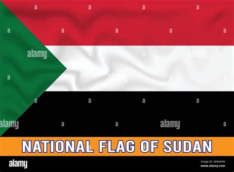 National Flag Of Sudan D Effect Stock Vector Image Art Alamy