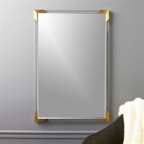 Demi Acrylic Rectangular Wall Mirror 24x35 Reviews Cb2