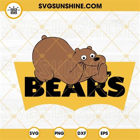 Grizzly Bear Svg The Bears Svg Funny Bear Cartoon Svg We Bare Bears