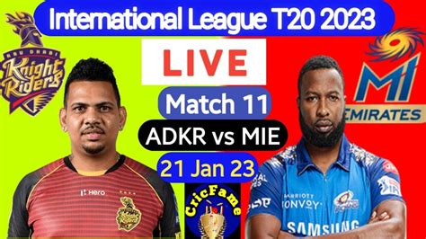 MI Emirates Vs Abu Dhabi Knight Riders International League T20 2023