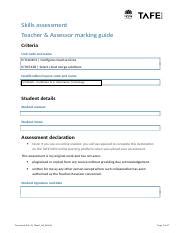 Cl Cloud AE Sk4of4 Docx Skills Assessment Teacher Assessor Marking