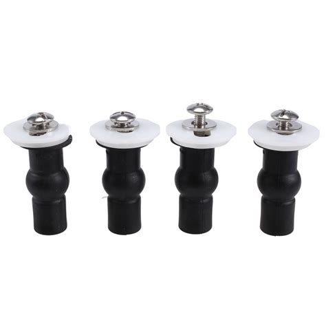 4 Pack Toilet Seat Screws Toilet Seat Hinges Bolt Expanding Rubber Top