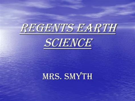 Ppt Regents Earth Science Powerpoint Presentation Free Download Id 9098075