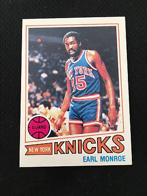 Earl Monroe Topps New York Knicks Legend Hof Basketball Card Ebay