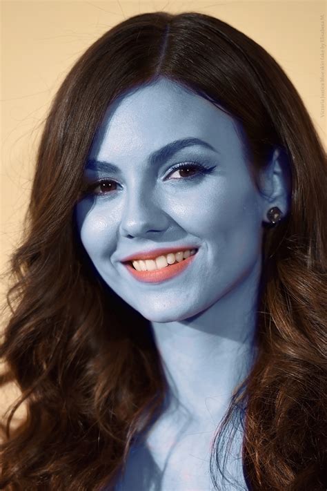 Victoria Justice Blue Skin Fake By Elisabetam On Deviantart