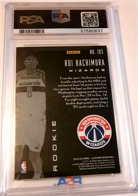 Rui Hachimura Panini Illusions Rc Trophy Collection Orange