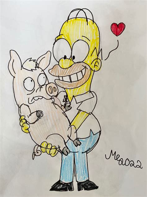 Homer and Spider-Pig by MCCToonsfan1999 on DeviantArt