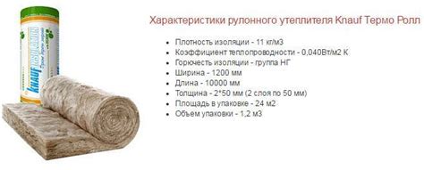 Рулонный утеплитель: разновидности, технические характеристики, среда ...
