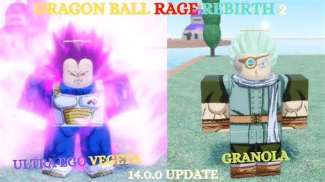 Roblox Dragon Ball Rage Rebirth Ultra Ego Vegeta Granola