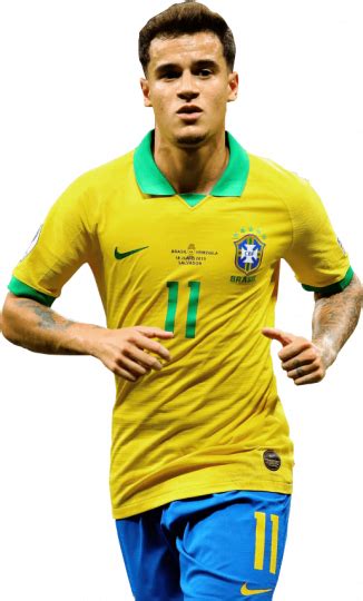 Philippe Coutinho Brazil football render - FootyRenders