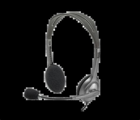 Logitech H Stereo Headset Mm Dual Plug Computer Headset Black