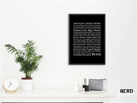 Word Art Witch Designs Whimsigoth Wall Art Printable Witchy - Etsy