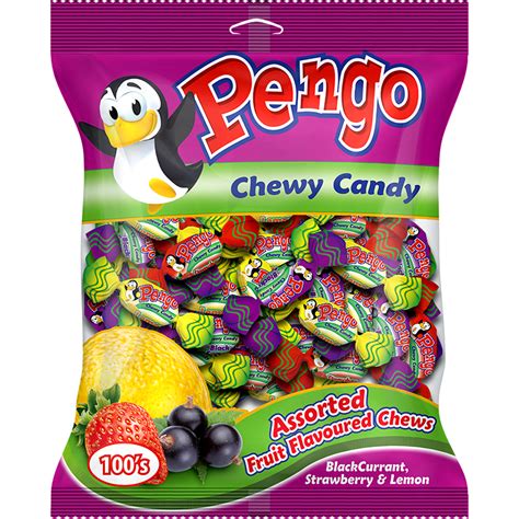 Pengo Chewy Candy Assorted Fruit Flavoured Chews 100s Brandclub