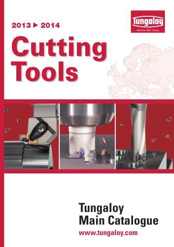 General Catalogue Cutting Tools Tungaloy Germany Pdf Catalogs