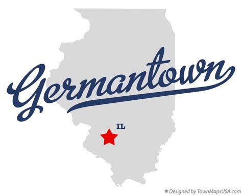 Map Of Germantown Il Illinois