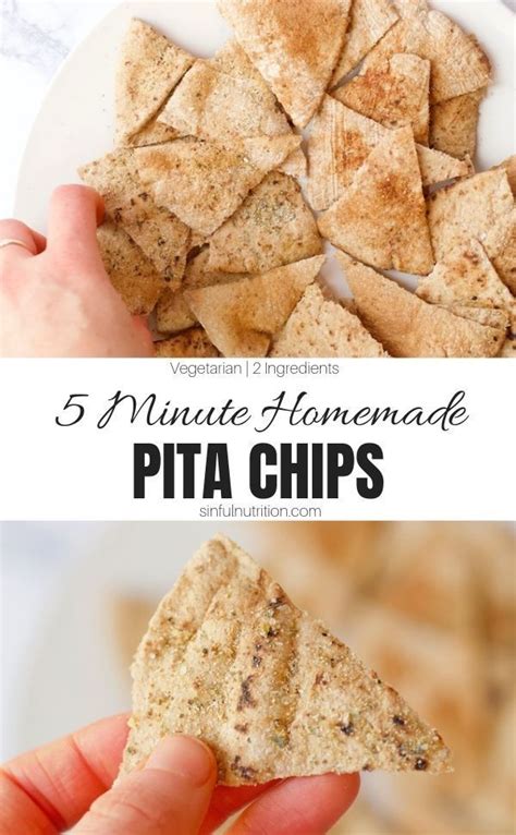 Homemade Pita Chips In The Microwave 3 Flavor Variations Sinful