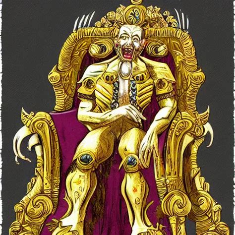 Illustration The Emperor On His Golden Throne 4 0 K Stable