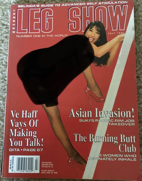 Leg Show Magazine July 1996 Etsy