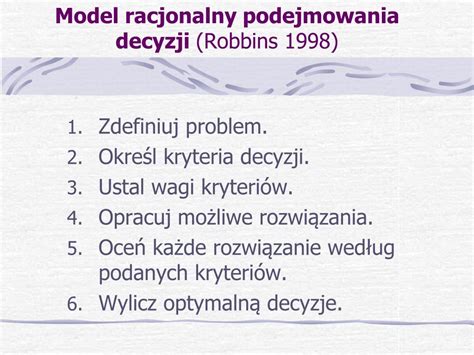 Ppt Proces Podejmowania Decyzji Zawodowej Przez M Odzie Powerpoint