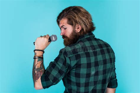 Just Fabulous Hair Brutal And Rock Bearded Man Wear Checkered Shirt