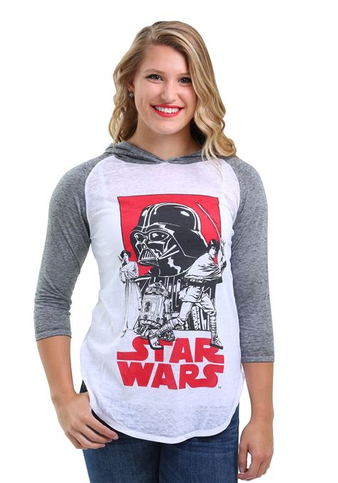 Womens Star Wars Hooded Raglan Shirt The Kessel Runway