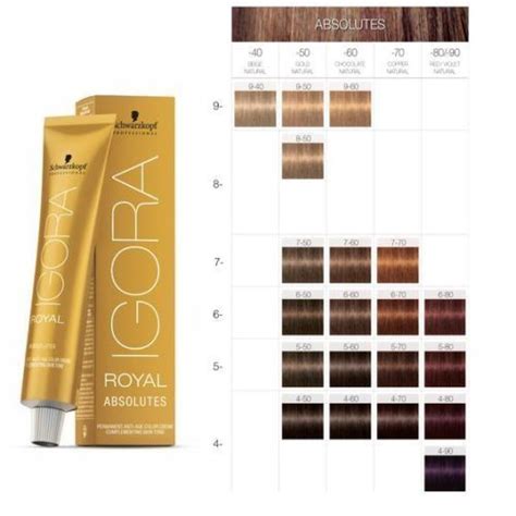 Schwarzkopf Igora Royal Absolutes Hair Color 60ml Igora Royal Hair Colour Ebay Schwarzkopf