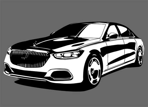 Mercedes Maybach in vector by Sergey on Dribbble