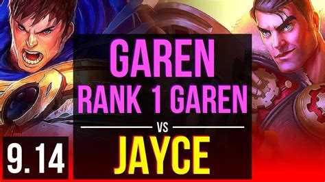 GAREN Vs JAYCE TOP Rank 1 Garen 4 7M Mastery Points 2600 Games