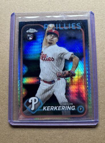 Topps Chrome Orion Kerkering Prism Refractor Rc Ebay