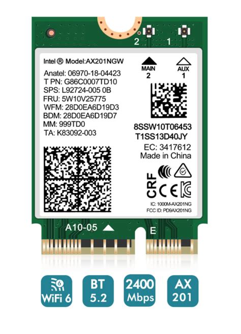 Wifi Wireless Card Intel Ax Ngw M Cnvio Bluetooth