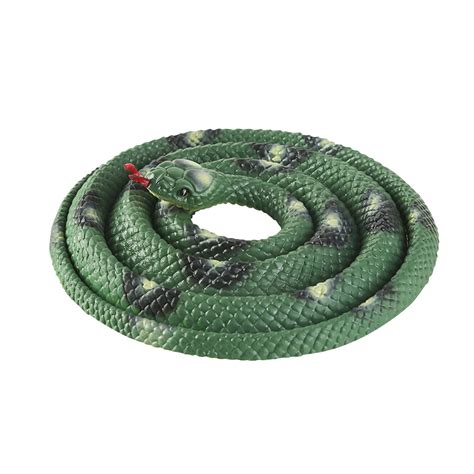 Jinhua058 Fake Snake Realistic Rubber Snake With Rope Clip Snake On