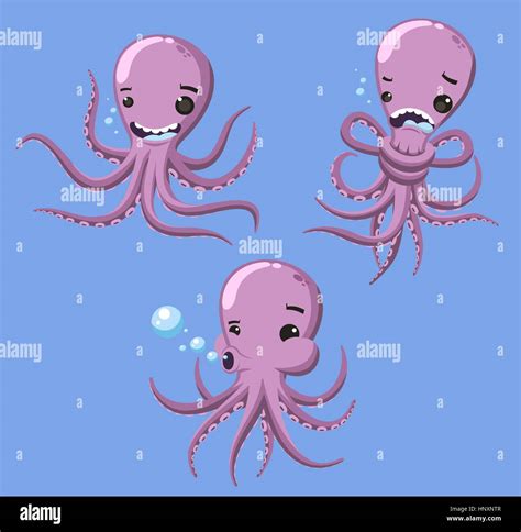 Octopus Tentacles Coral Reef Stock Vector Images Alamy