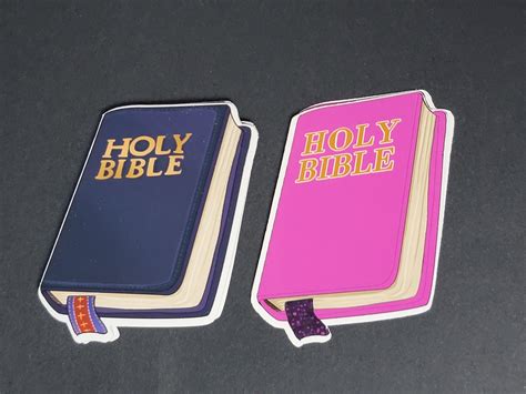 Holy Bible Gods Word Christian Laptop Stickers Weatherproof