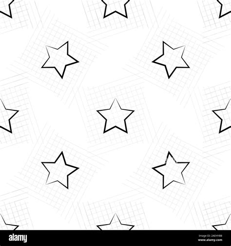 Scandinavian Seamless Pattern With Stars Stock Vector Stock Vector