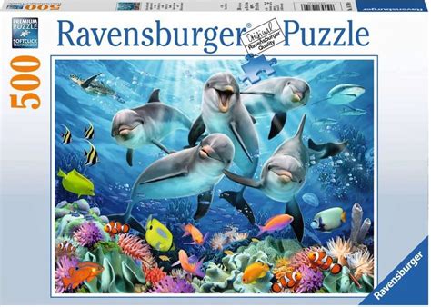 Ravensburger Puzzle Delfine Im Korallenriff 500 Teile Playpolis