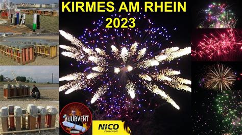 Kirmes Am Rhein 2023 Nico Feuerwerke Düsseldorf VUURWERK