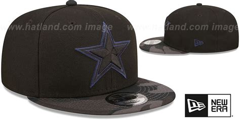 Dallas Cowboys CAMOVIZE SNAPBACK Black Hat by New Era