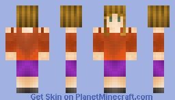 Brown hair girl Minecraft Skin