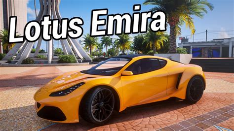 GTA 5 Ocelot Estancia Lotus Emira Add On Realistic Engine Sound