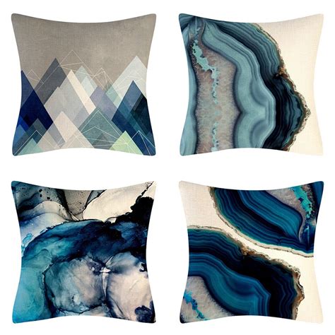 Decorative Throw Pillow Covers Set of 4 Couch Pillows Cushion Cover for Couch Sofa Living Room ...