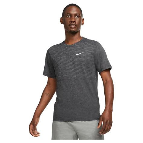 Nike Dri Fit Run Division Miler Short Sleeve T Shirt Grey Runnerinn