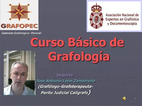 PPT Curso Básico de Grafología PowerPoint Presentation free download