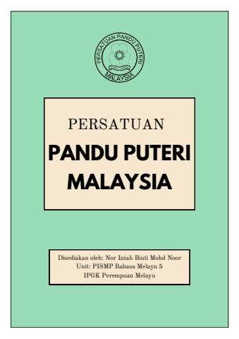 BUKU LOG PANDU PUTERI NOR IZZAH BINTI MOHD NOOR IPG Pelajar Flip PDF