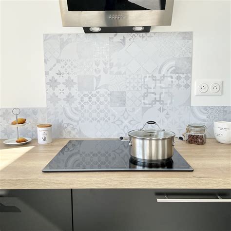 Crédence de cuisine adhésive en aluminium Carreaux de ciment usé 99 Déco