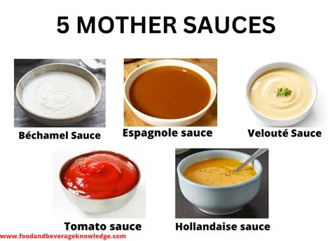 What Are The French Mother Sauces Their Derivatives Food And