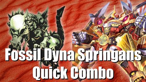 Springans With Fossil Dyna Combo Showcase Yu Gi Oh Photon