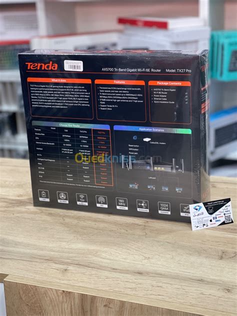 ROUTEUR TENDA TX27 PRO AX5700 TRI BAND GIGABIT WIFI 6E الجزائر الجزائر