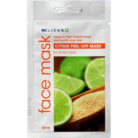 Clicks Clicks Citrus Peel Off Mask Review Beauty Bulletin Face Masks