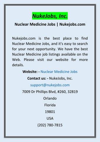 Nuclear Medicine Jobs | Nukejobs.com by Nukejobs Inc - Issuu