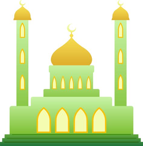 Mosque Vector Illustration Shiny Mosque Icon For Sign And Symbol Of